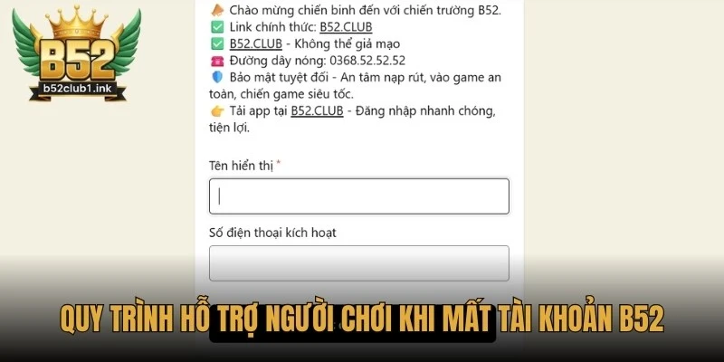 Hỗ Trợ Người Chơi Khi Mất Tài Khoản B52 An Toàn Nhất 7 Quy trình hỗ trợ người chơi khi mất tài khoản B52
