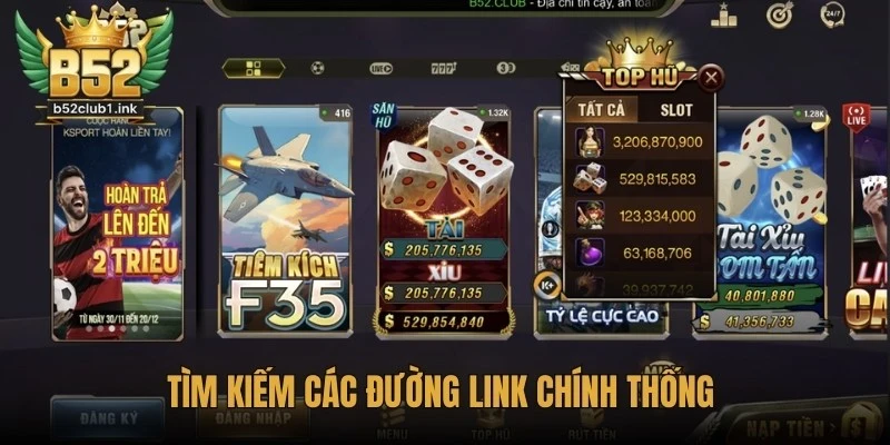 Tìm kiếm các đường link chính thống từ những nguồn đáng tin cậy