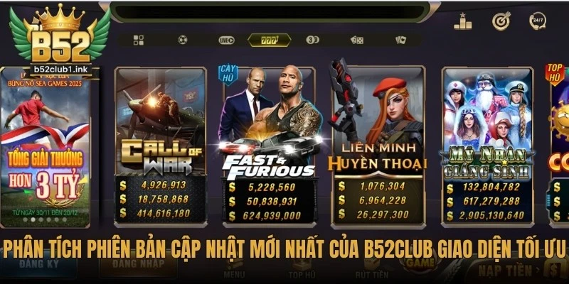 Phân Tích Phiên Bản Cập Nhật Mới Nhất Của B52club Chi Tiết 5 Phân tích phiên bản cập nhật mới nhất của B52club giao diện tối ưu
