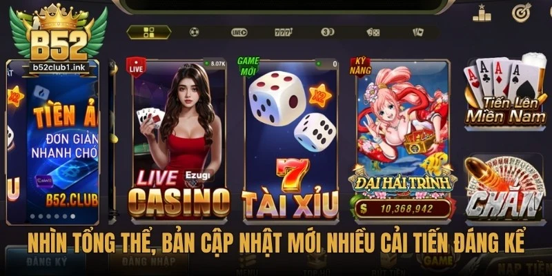 Phân Tích Phiên Bản Cập Nhật Mới Nhất Của B52club Chi Tiết 7 Nhìn tổng thể, bản cập nhật mới B52club mang lại nhiều cải tiến đáng kể