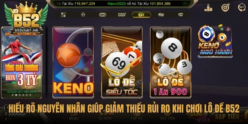 Rủi Ro Khi Chơi Lô Đề B52 Phổ Biến Cùng Cách Phòng Tránh 5 Hiểu rõ nguyên nhân giúp giảm thiểu rủi ro khi chơi lô đề B52